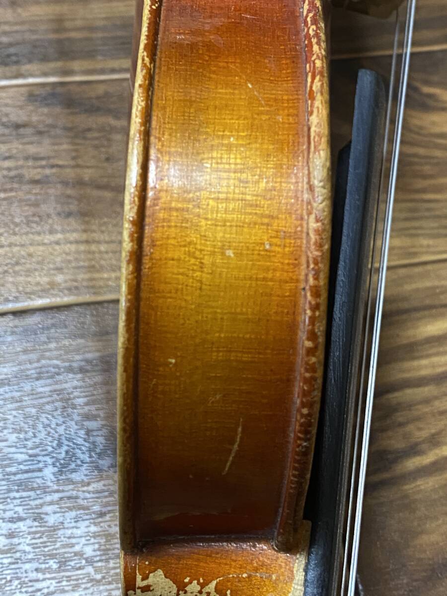 古い約100年程前のドイツ製1/2サイズのバイオリン（violin マルクノイキルヒェン Markneukirchen）の画像9