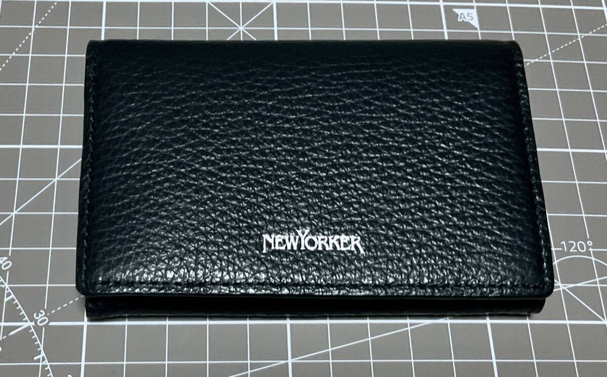 C3 new goods / including carriage NEWYORKER color & check card-case card-case new yo- car 
