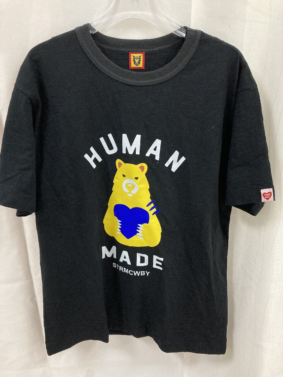 HUMAN MADE ヒューマンメイド 2023SS GRAPHIC BEAR HEART T-SHIRT 半袖 Tシャツ ブラック M 中古 GN 1_画像1