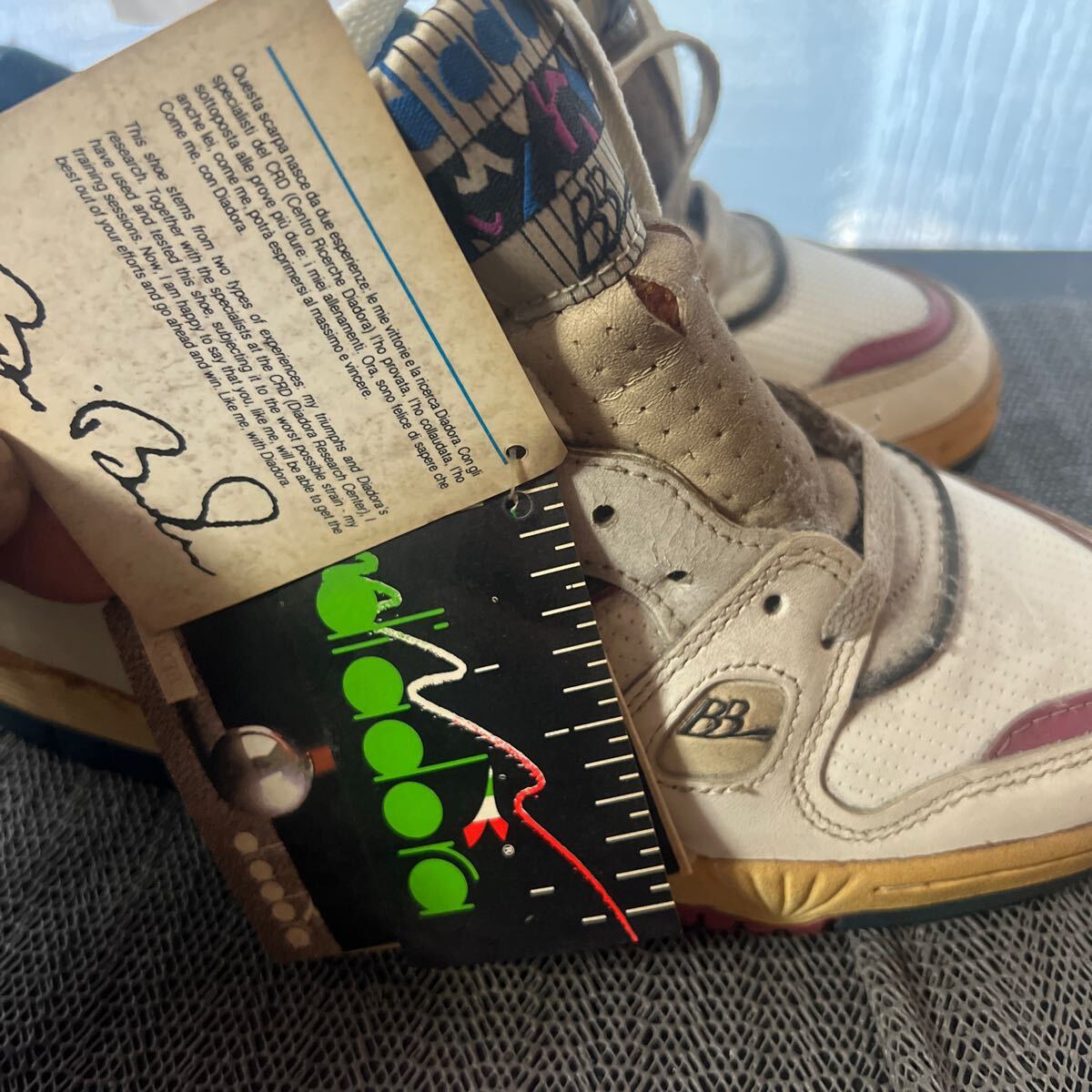 ヴィンテージ Diadora シューズ 新品 状態 サイズ US 7 ディアドラ サイズ USA 7 vintage shoes_画像6