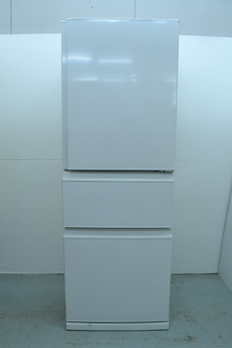 CH468■■MITSUBISHI　三菱■ノンフロン冷凍冷蔵庫■MR-C33H-W■2023年製■330L■自動製氷機能付き■質量63㎏