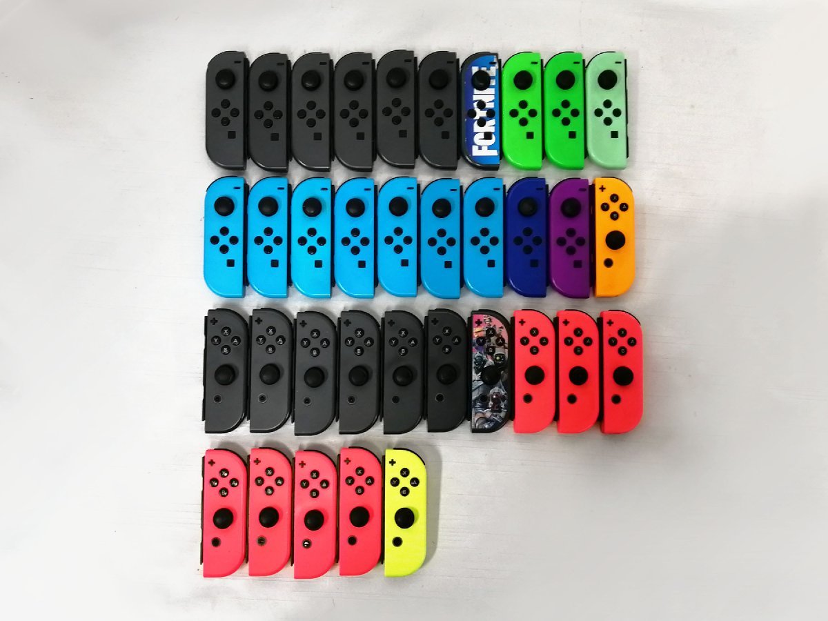 ジャンク Nintendo Switch 任天堂 スイッチ Joy-Con ジョイコン(L) 19個 ＆ ジョイコン(R) 16個 ＆ ストラップ 22個 セット　B3