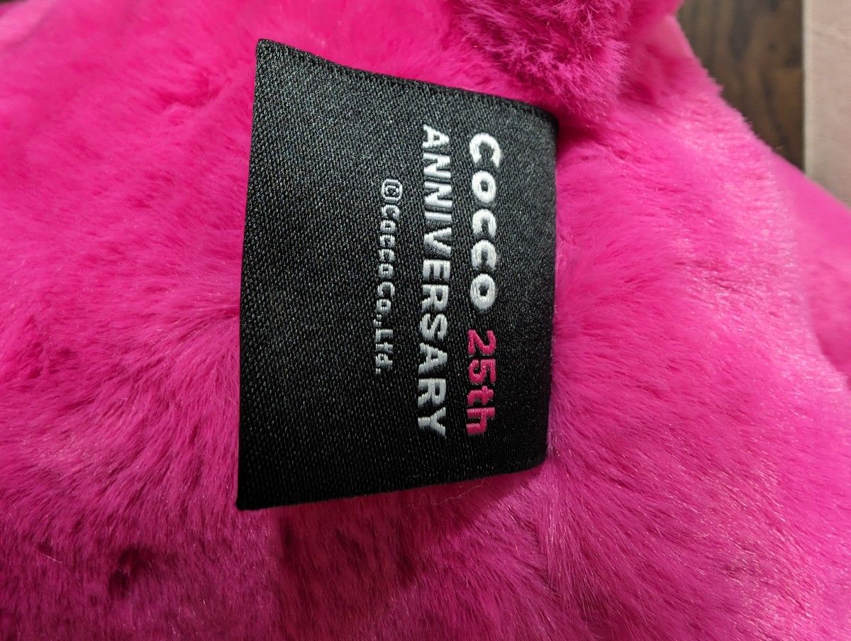 cocco 25th Anniversary Goods　ぞうさんのぬいぐるみ  中古 　ももいろ　ぞうさんぬいぐるみ 