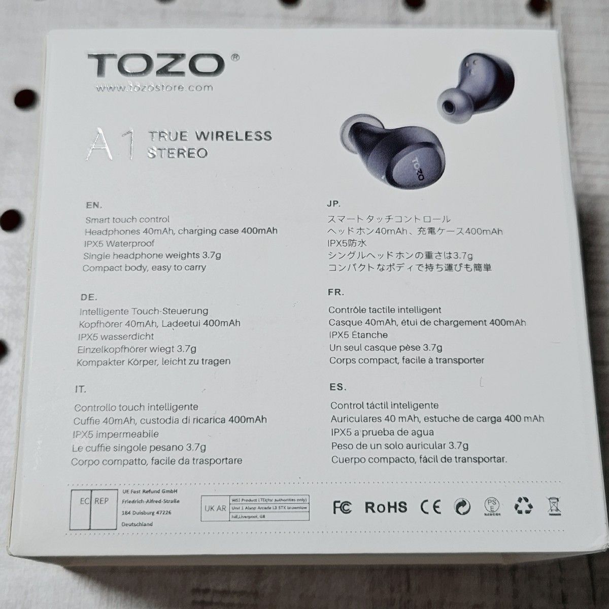 TOZO A1 Mini ワイヤレスイヤホン Bluetooth 5.3 イヤホ