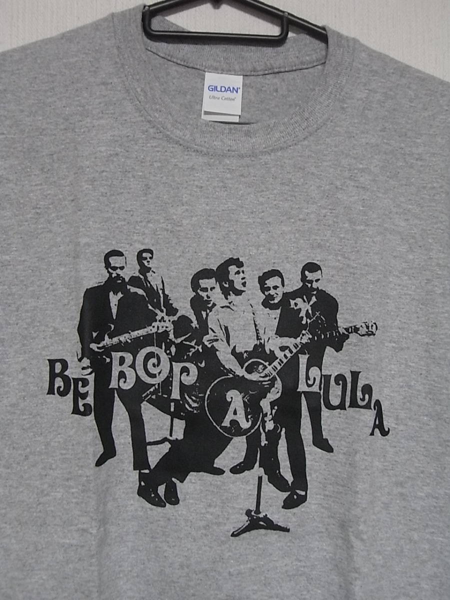 即決★新品ロックＴシャツ★ジーン・ヴィンセント★GENE VINCENT&HIS BLUE CAPS★BE BOP A LULA★グレー×ブラック★S/M/Lサイズ対応可能_画像2