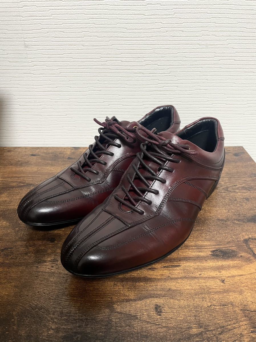 otsuka 大塚製靴 レザースニーカー バーガンディ ブラウン 革靴 メンズ 紳士靴　シューズ レッド_画像2