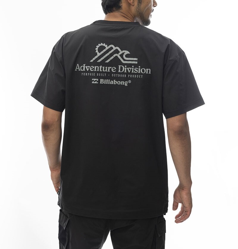 ★送料無料★2024春夏 新品【BILLABONG/ビラボン】【A/Div.】 UTILITY TEE ラッシュガード 水陸両用Tシャツ BLK メンズL BE011-865