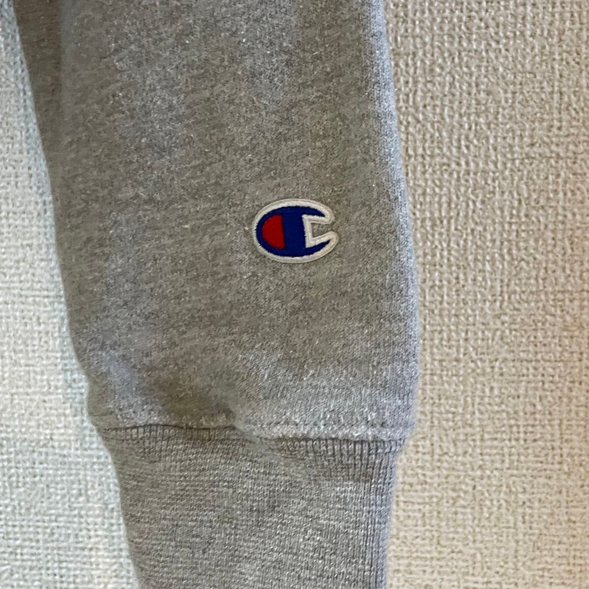 champion チャンピオン パーカー　リバースウィーブ　ロゴ　刺繍　グレー　00s 青タグ