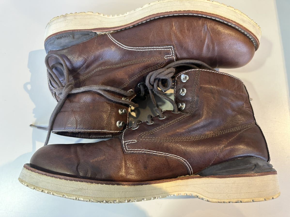 09ss visvim VIRGIL BOOTS KNGR-FOLK DK.BROWN M9.5 美品_画像2