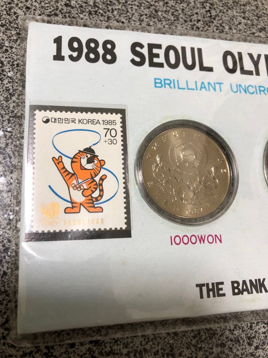 アンティーク品1988 SEOUL OLYMPICソウルオリンピック　記念コイン コイン 記念硬貨