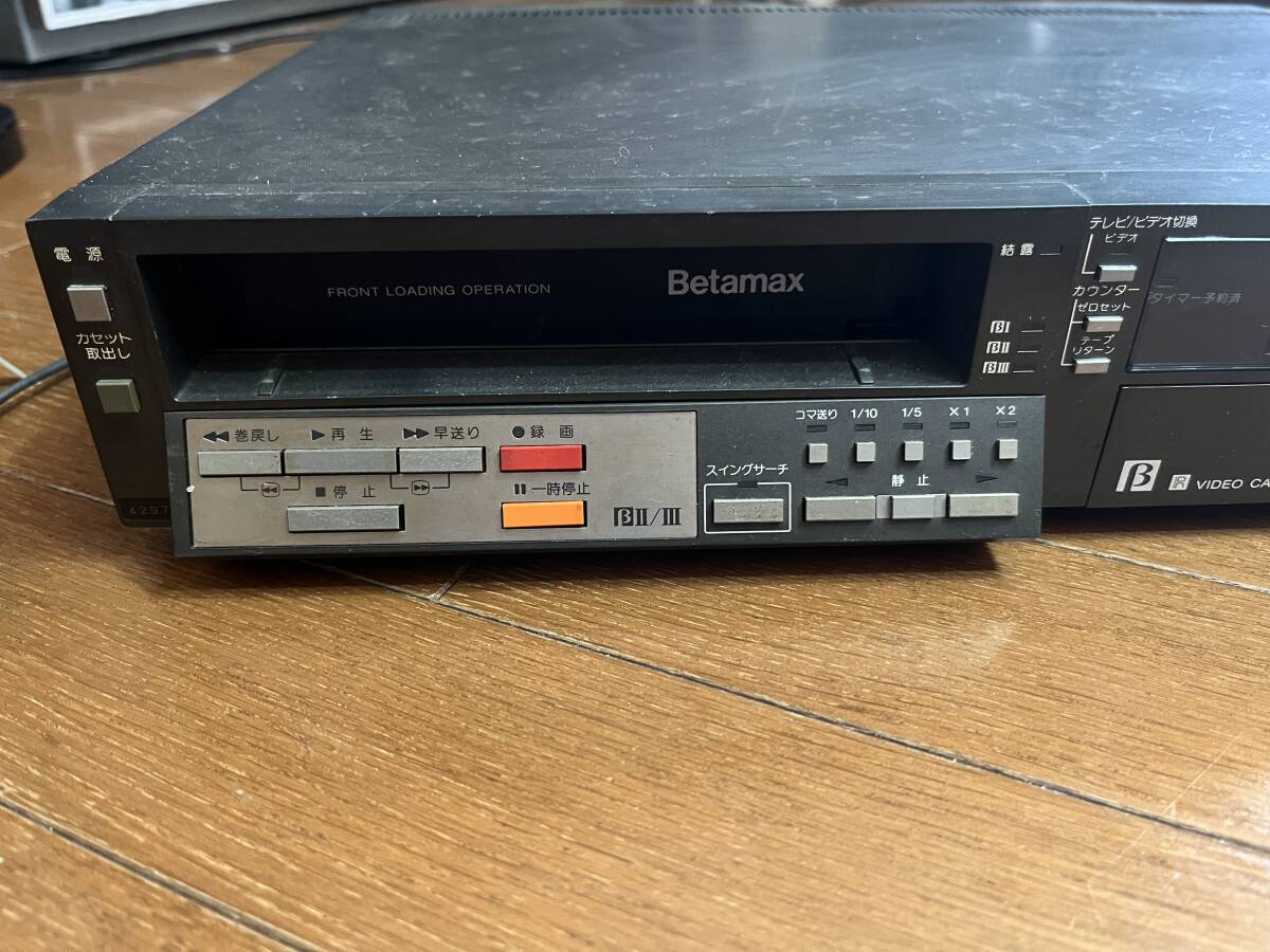 通電確認済み ベータ版 SONY ソニー SL-F7 ビデオカセットレコーダー ビデオデッキ β Betamax ベータマックス ジャンク扱いの画像3