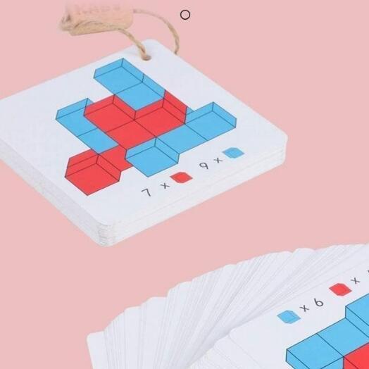 人気 　積木知育玩具 木製パズル 積み木　想像力　算数　親子　ブロック 立方体 30個積木_画像5