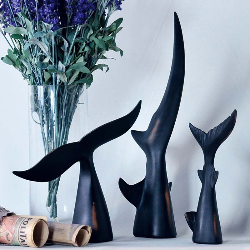 人気 クジラの尾 置物 クジラ 鯨 魚 鮫 サメ フィッシュ フィギュア オーナメント オブジェ アート 海 樹脂 雑貨 小物 インテリア 装飾