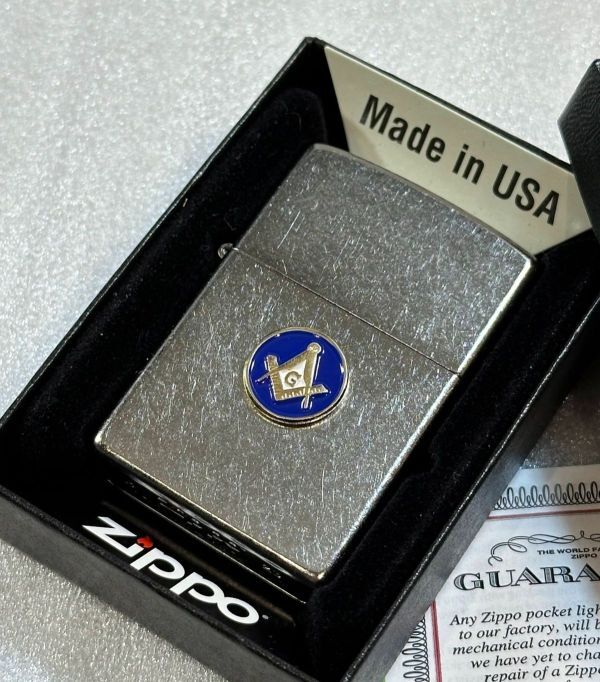 ZIPPO USA輸入 JFK フリーメイソン メタル貼り ジッポー MASONIC フリーメーソン Freemasonry ケネディー 秘密結社 ライター xp333_画像3