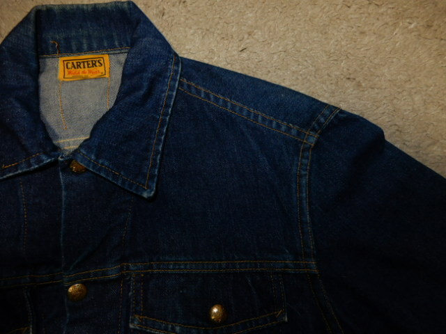 希少種 60's 真紺 極上 CARTERS 黄タグ DENIM JACKET ビンテージ オリジナル ( リーバイス 大戦 506XX 507XX 501XX 557 50's 40's Lee 11MJの画像10