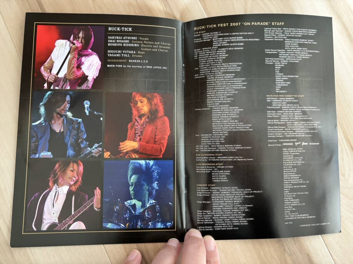 DVD　BUCK-TICK 　FEST 2007 ON PARADE　通常盤　　バクチク　_画像8