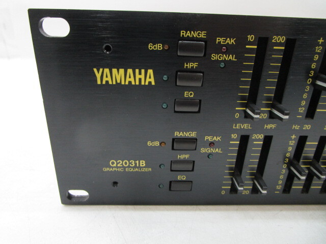 ★平1131 YAMAHA ヤマハ Q2031B グラフィック イコライザー オーディオ 音響 器材 32403112 の画像4