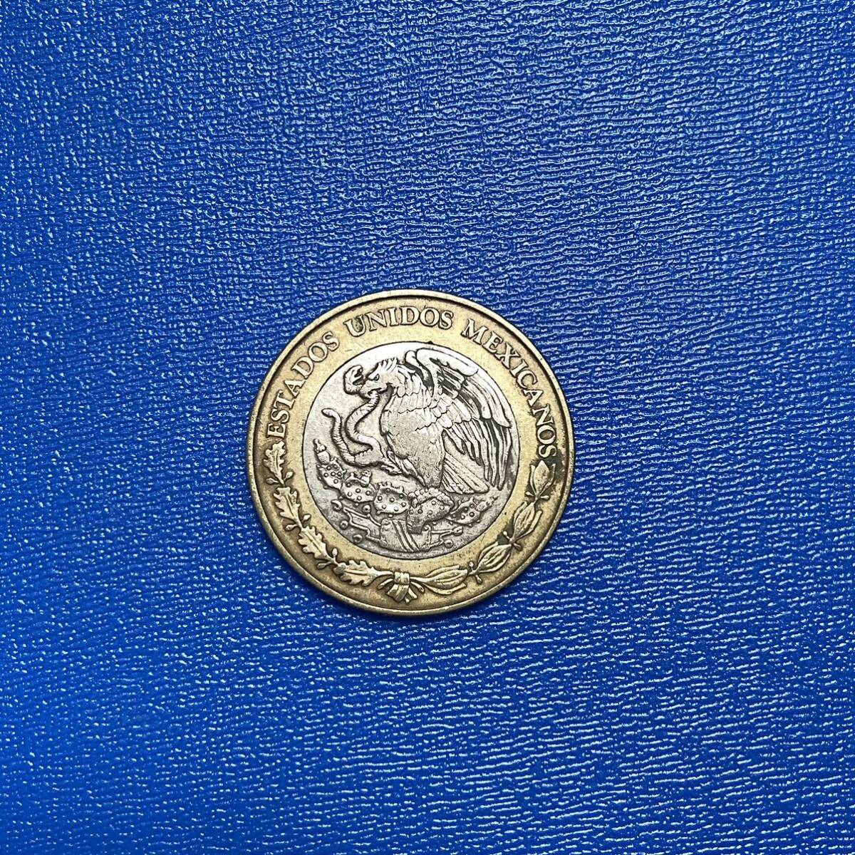 メキシコのコイン 10ペソ 1998年 バイメタルコインの画像2