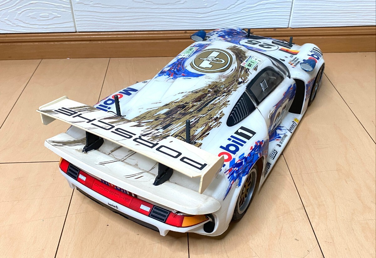 タミヤ 1/8 PORSCHE 911 GT1 RC エンジンカー ボディー セット　田宮 ポルシェ ラジコン シャーシ_画像3