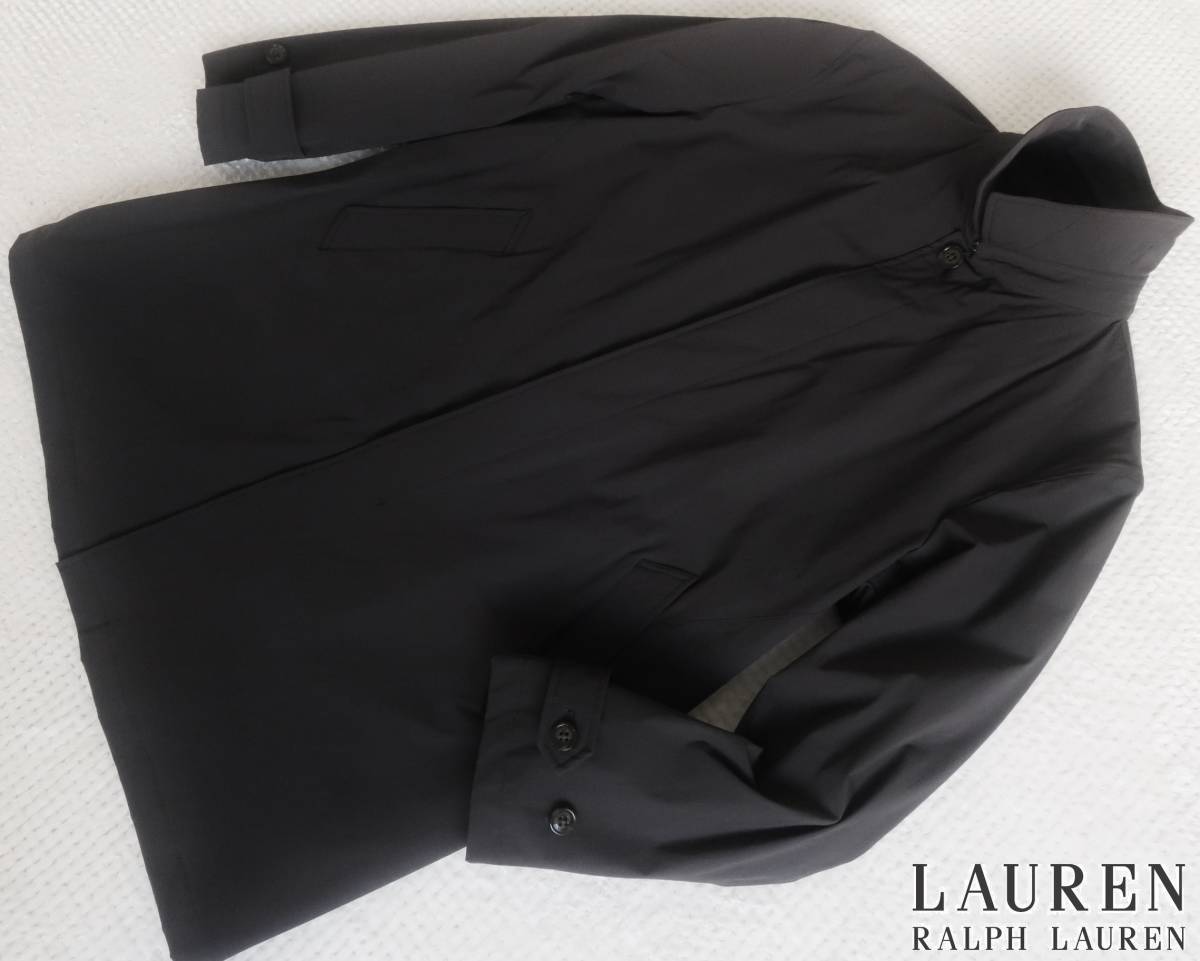  new goods * Ralph Lauren * refined black turn-down collar coat * comfortable . stretch raincoat black XL(44L)*POLO*217