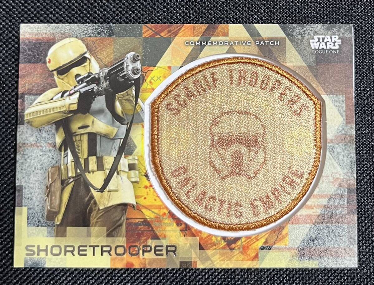 TOPPS STAR WARS ROGUE ONE BLASTER SHORETROOPERS COMMEMORATIVE SHORETROOPER PATCH CARD #MP-STS パッチワッペンカードの画像1