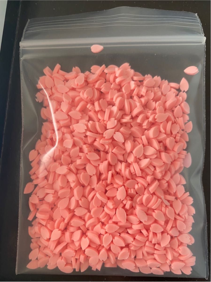 桜&桜花びらパーツ　樹脂粘土フレーク　各20gセット