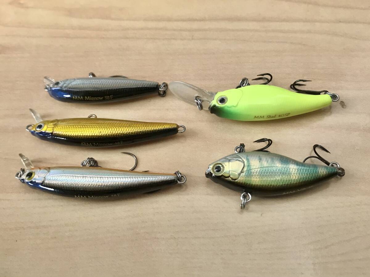 【上州屋：MM Minnow 38F/48F：MM Shad 40SP：MM Vib 38】トラウト・メッキ・カマス・シーバス・メバル・港湾・管釣り・ライトゲーム_画像5