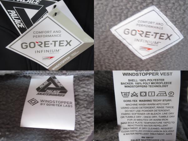 ○未使用品 PALECE パレス◆Gore-Tex Windstopper Vest ゴアテックス ベスト P26JK002◆メンズ ブラック Lサイズ_画像10