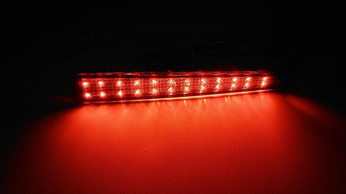 スモークレンズ　ダイハツ 48連 LED リフレクター リアバンパー ライト ランプ タント カスタム L375S/L385S_画像3