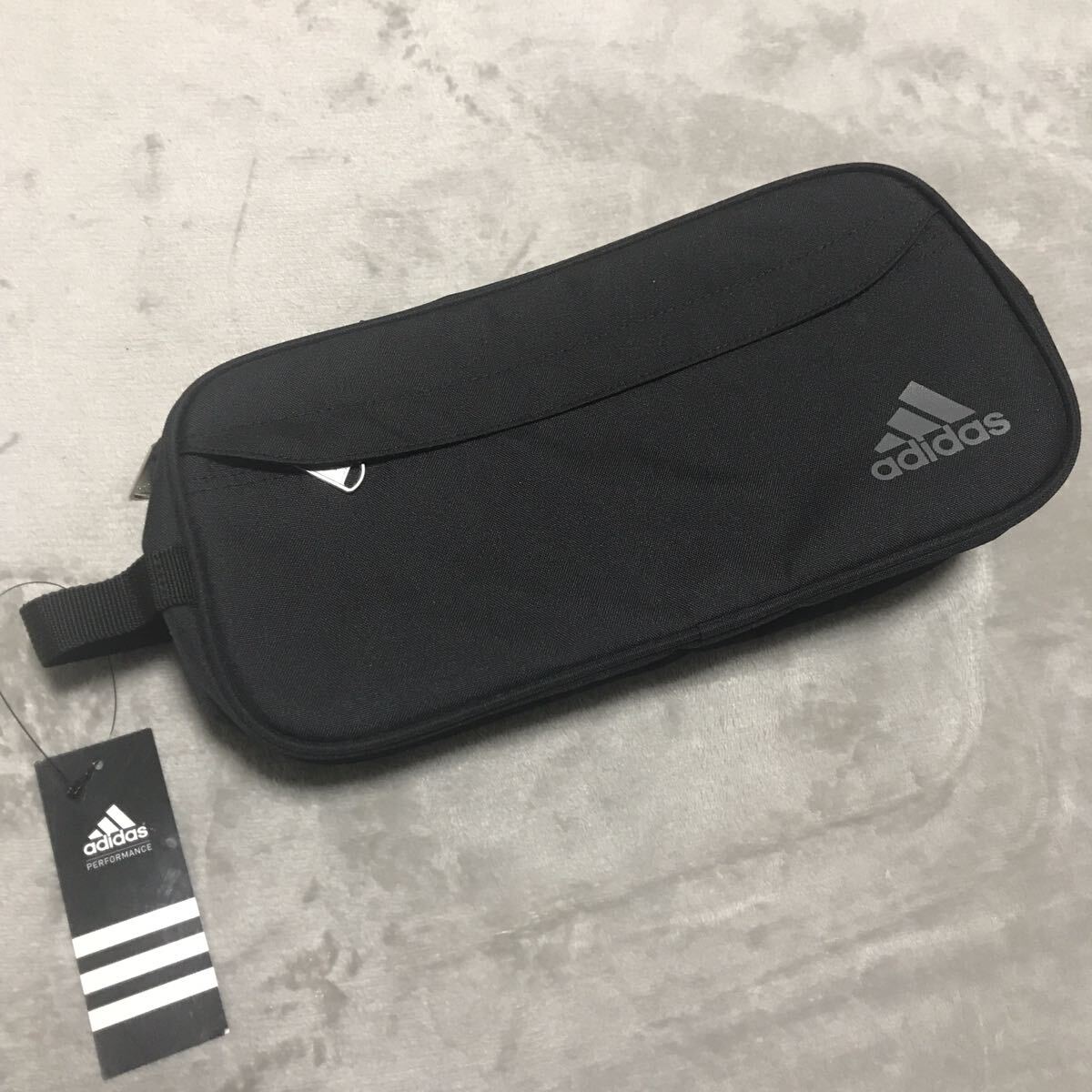 adidas クラッチバッグ ゴルフ カートバッグ ラウンドバッグ スポーツバッグ ブラック 新品未使用タグ付き_画像1