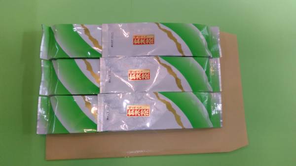 抹茶入り玄米茶100g×6本②送料無料_クリックポスト発送この状態で袋に入ります