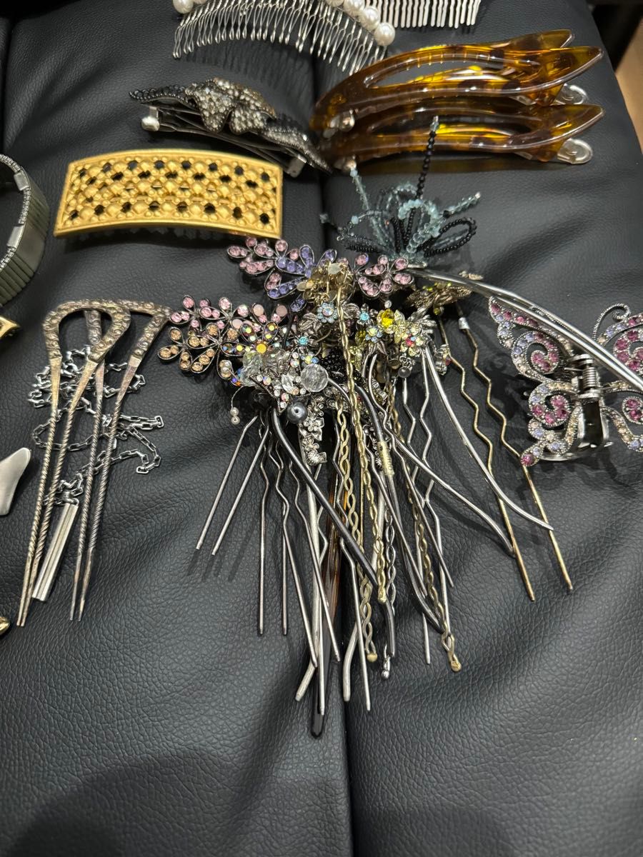 遺品整理品 アクセサリー フランスアンティーク 髪飾り silver 遺品整理品 アクセサリー フランスアンティーク 髪飾り silver