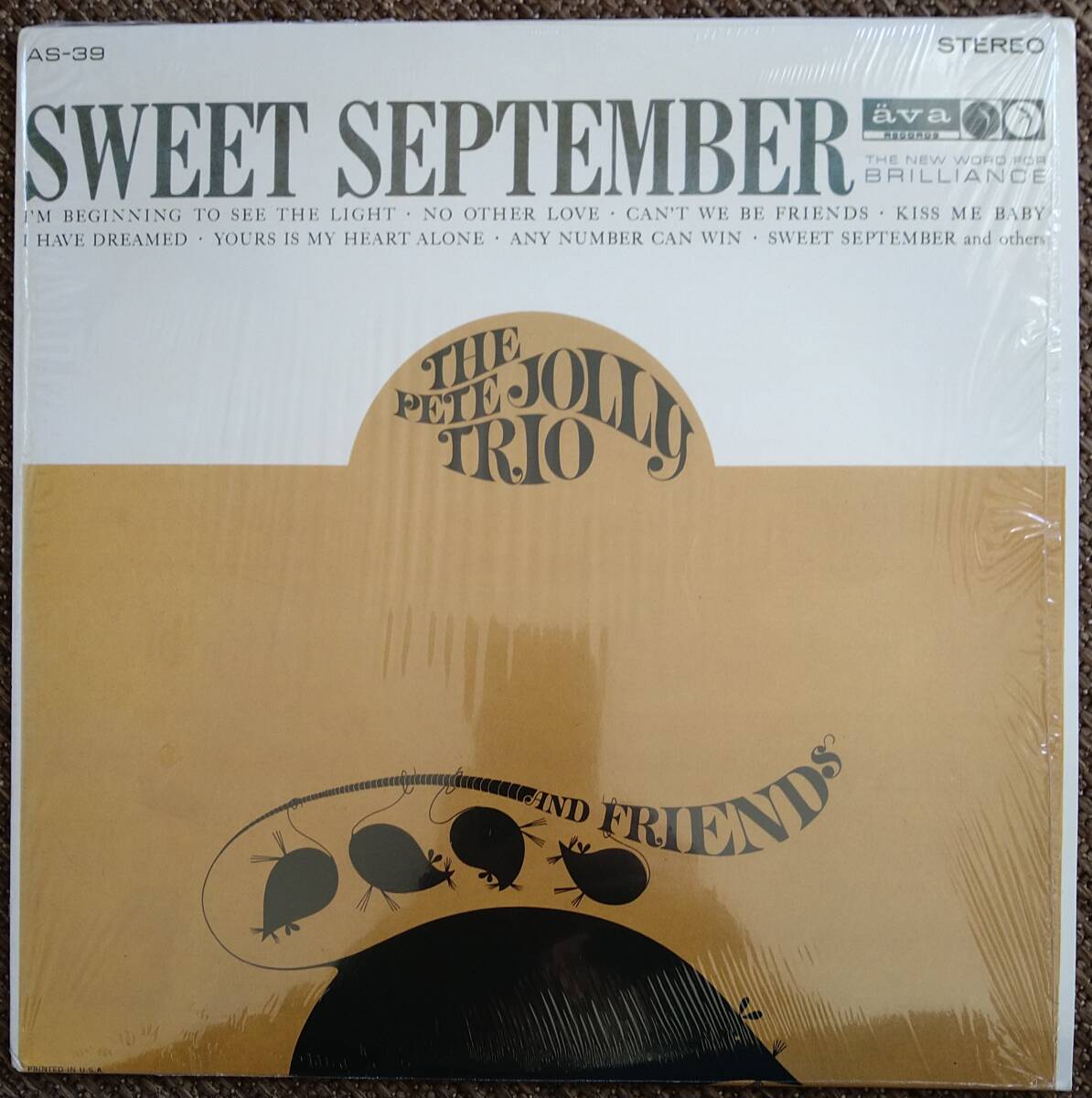 US盤【Pete Jolly】Sweet September (ava AS-39) Littile Birdと対を成す1枚／ラミネート付き_画像1