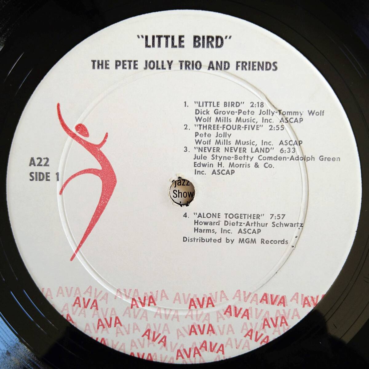 USオリジナル盤【Pete Jolly】Little Bird (ava A-22) Howard Roberts参加_画像3