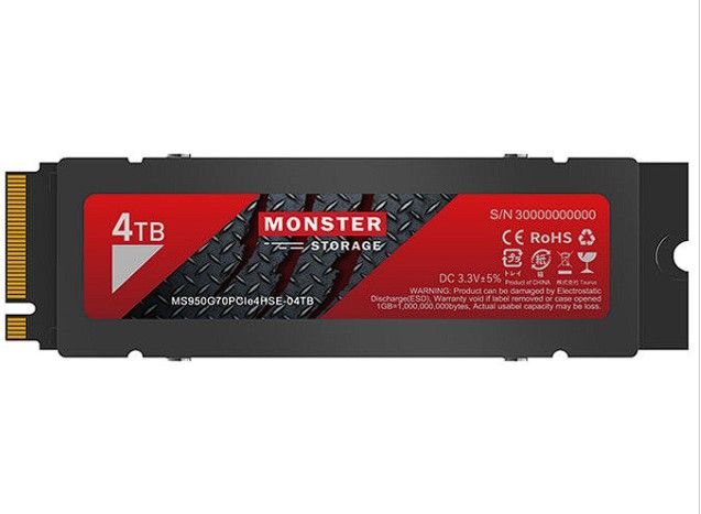 MONSTER STORAGE  MS950G70PCIe4HSE-04TB x2新品SSD２個