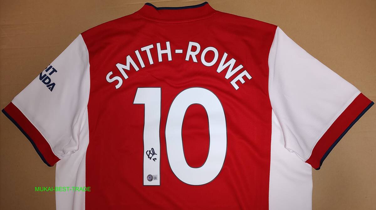 Smith Rowe スミスロウ　サイン　アーセナル2021/2022ユニフォーム　【証明書あり】 Arsenal