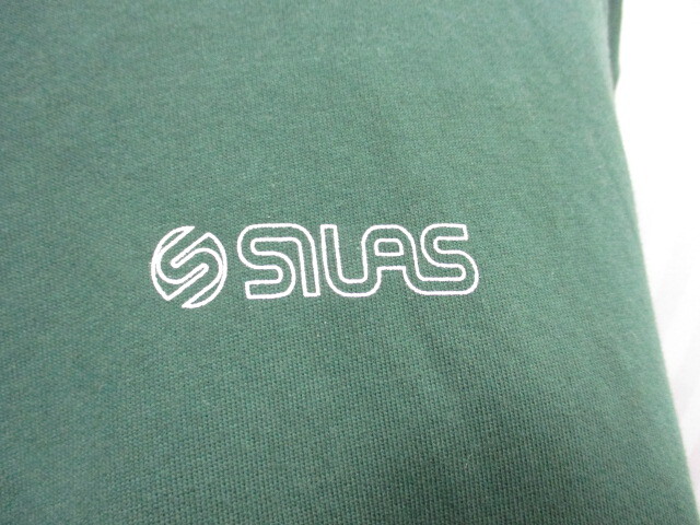 SILAS　サイラス　パーカー　メンズM　緑　グリーンスウェットパーカー　フーディージャケット　フーデッドトレーナー ジャージトップ03074_画像3