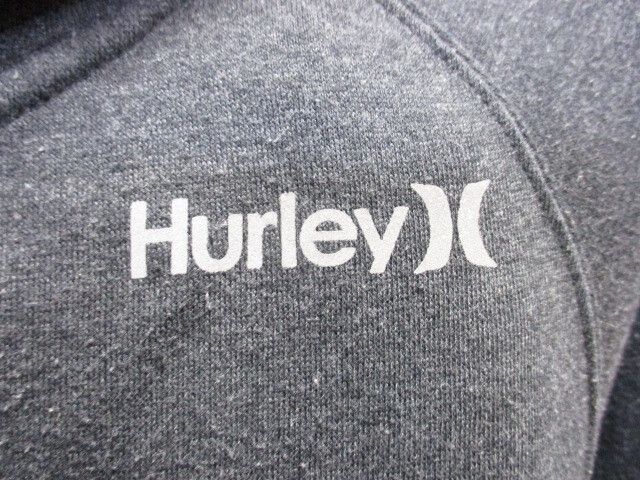 HURLEY ハーレー ジップアップパーカー メンズM グレーピンク スウェットパーカー フーディージャケット フーデッドトレーナー03073の画像3
