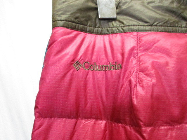 コロンビア　ダウン使用スカート　SIZE L　ピンク青系　ダウンスカート　アウトドアスカート　トレッキングスカート　登山　キャンプ03121_画像3