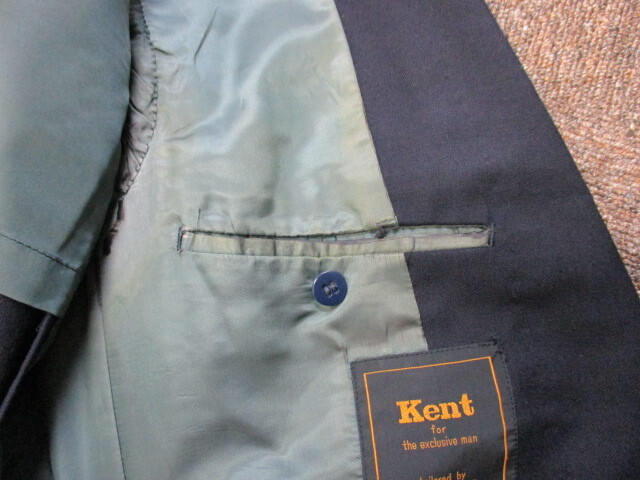 VAN JACKET　ヴァンジャケット　70s80sビンテージ　KENT 紺ブレザー金ボタン使用テーラードジャケット　メンズM　ウールジャケット　03212_画像8