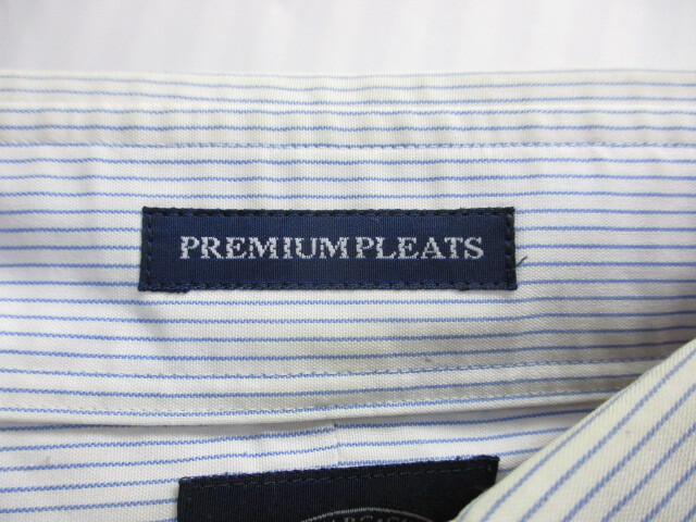 J.PRESS　Jプレス　長袖ボタンダウンシャツ　メンズLL XL　青白シャツ　ドレスシャツ　ビジネスシャツ　ストライプ柄シャツ　ブルー03262_画像3