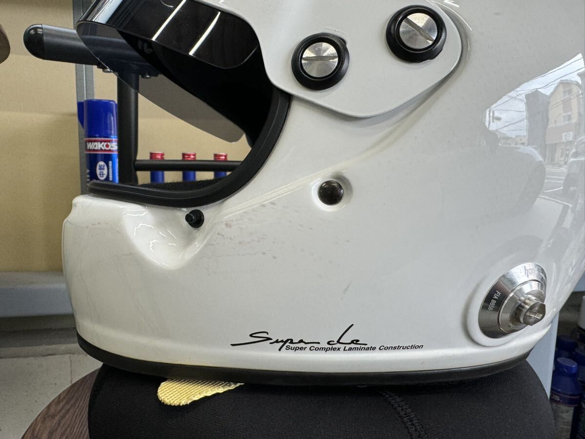 Arai アライ フルフェイスヘルメット GP-5WP ４輪用　HANSホルダー付き　中古　Lサイズ_画像5