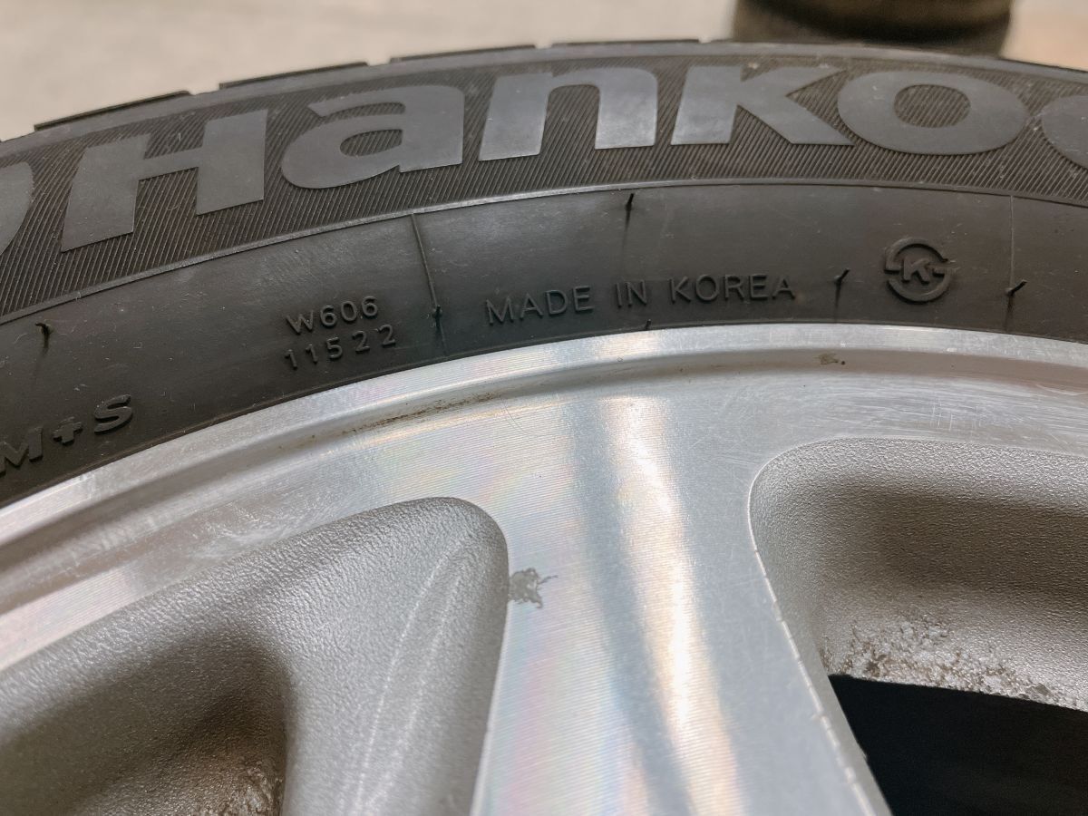 中古 冬 タイヤ 4本 セット 9分山 HANKOOK 195/65R15 91Q トヨタ純正 15×6JJ ハブ径60mm PCD114.3 ET45 5穴 0316あら2 I12 160 4個口_画像8