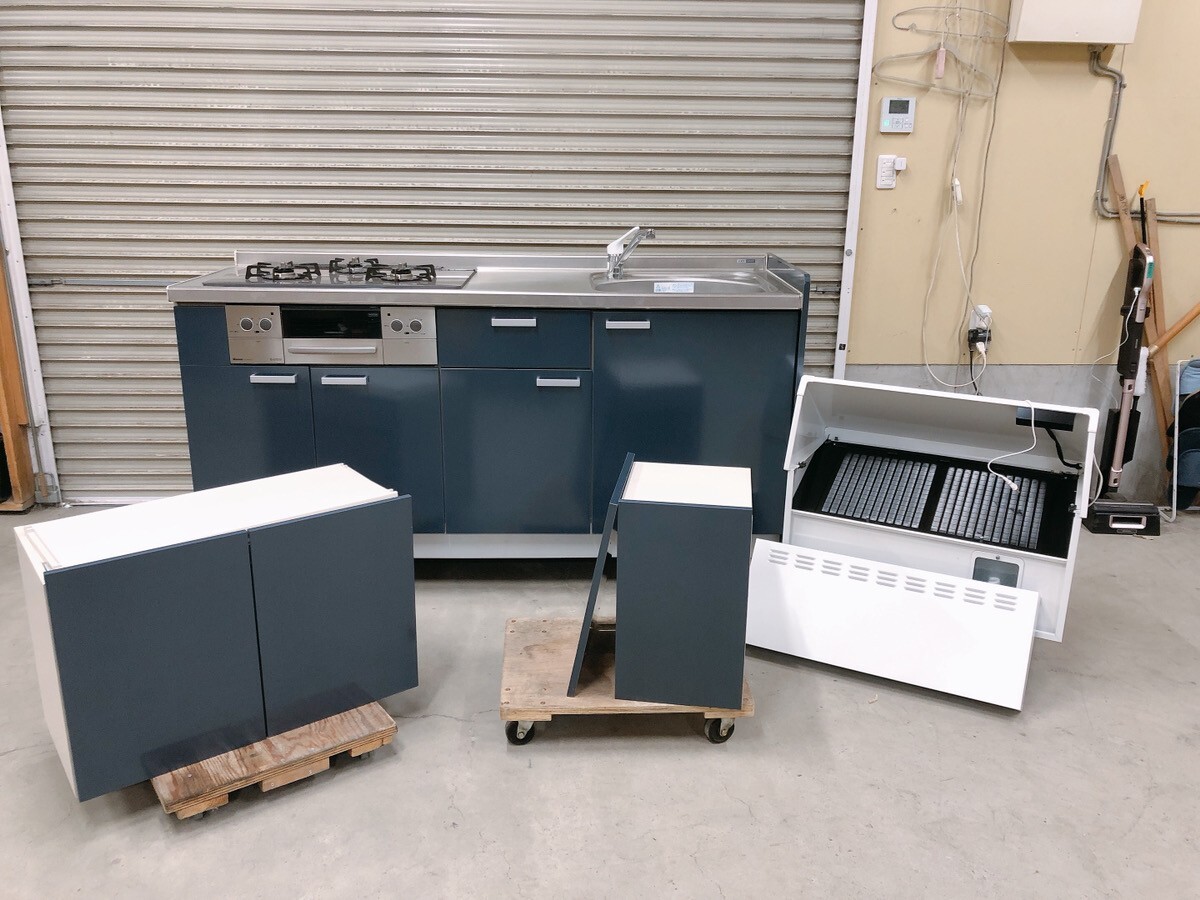 中古 LIXIL リクシル システムキッチン リンナイ 都市ガス用 中古 LIXIL リクシル システムキッチン リンナイ 都市ガス用
