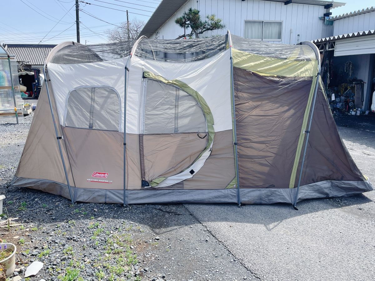 中古 Coleman コールマン WeatherMaster 10-PERSON SCREENED TENT 10人用 テント 2000008678 キャンプ アウトドア 0330あら3 M 160_画像7