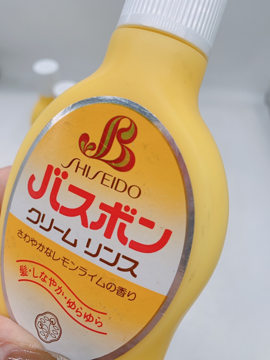  Junk long-term keeping goods Shiseido cream rinse together bus bon yellow beauty . beauty . Showa Retro pickup welcome Ibaraki 0301.7 80 E1