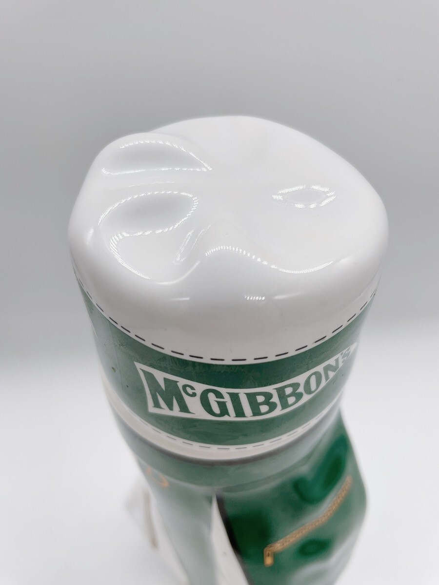 未開栓 保存品 Mc GIBBONS マックギボンズ スコッチウイスキー 700ml 43％ ゴルフバッグ型 陶器 古酒 引取歓迎/茨城 0322あわ4 D1 80の画像5