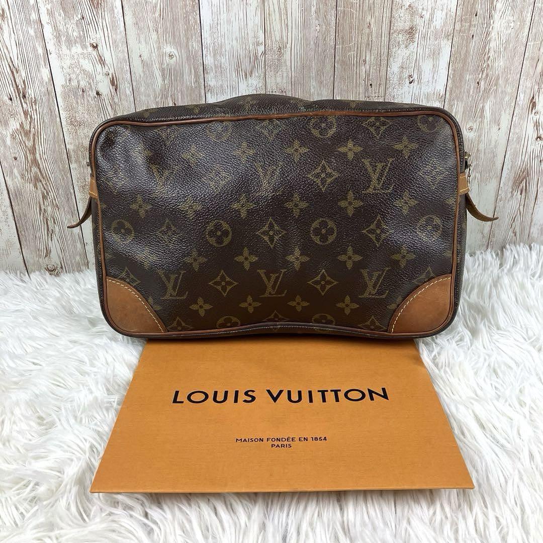 LOUIS VUITTON ルイヴィトン モノグラム コンピエーニュ28 セカンドバッグ クラッチバッグ ビジネスバッグ M51845 メンズ レディース_画像2