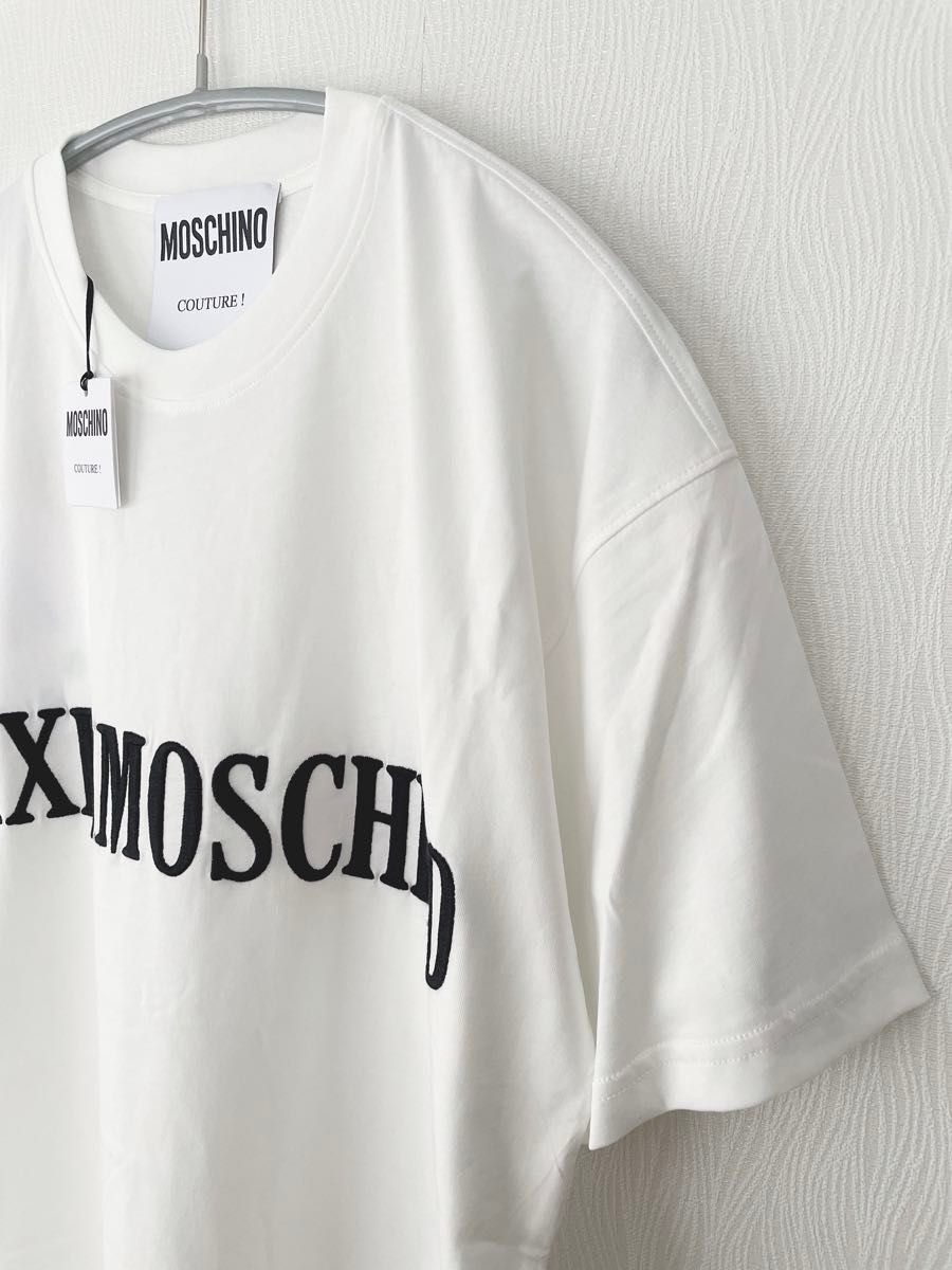 【新品】MOSCHINO  モスキーノ  ホワイト Tシャツ ワンピース