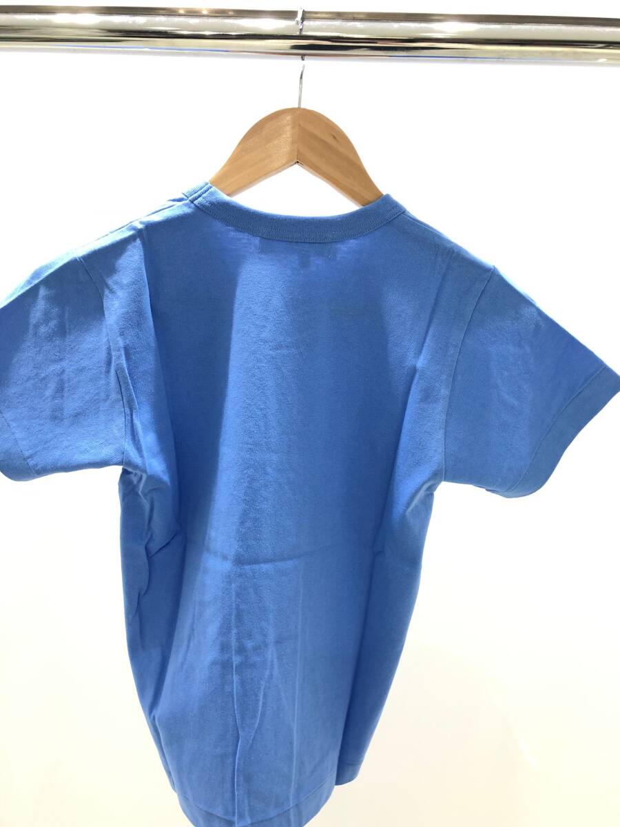 COMME des GARCONS PLAY Tシャツ　ブルー×赤ハート Sサイズ(レディース)　AZ-T211